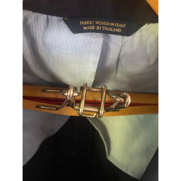 Mens Brooks Brothers Cotton / Linen Blazer 40 R Navy - Picture 3 of 8